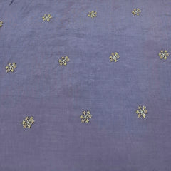Lavender Floral Cut Dana Muslin Cotton Embroidery