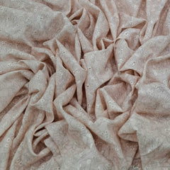 Off White Grey Floral Print and Hakoba Cotton Embroidery