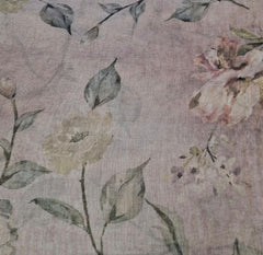 Rose Gold Multicolor Floral Tissue Chanderi Print