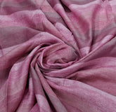 Pink Dark Pink Striped Handloom Linen