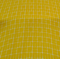 Yellow Checks Modal Satin Printed
