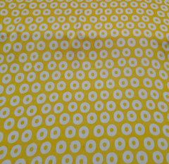 Yellow Polka Dots Modal Satin Printed