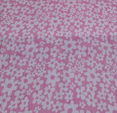 Pink Floral Modal Satin Printed
