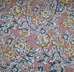 Onion Pink Kalamkari Modal Satin Printed