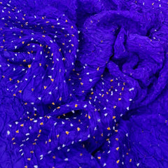 Blue Pure Silk Bandhani