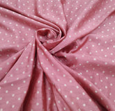 Pink Zari Dot Pure Chiniya Silk Brocade