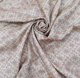 Beige & Rust Abstract Floral Thread Pure Tussar Embroidery