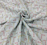 Mint Green Geometric Thread Pure Munga Silk Embroidery
