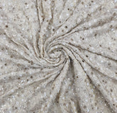 Natural Gold Cut Work Tissue Cut Dana Embroidery
