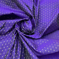 Purple Zari Butti Silk Brocade