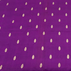 Wine Floral Zari Butti Silk Brocade