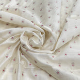 Off White Meenakari Chinia Silk Zari Brocade
