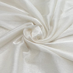 Off White Lurex Zari Chanderi Brocade