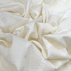 White Pintex Slub Silk Thread Embroidery