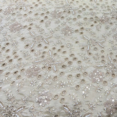 Natural Gold Cut Work Tissue Cut Dana Embroidery