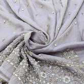 Light Lavender Floral Tissue Cut Dana Daman Embroidery