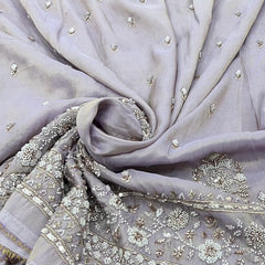 Light Lavender Floral Tissue Cut Dana Daman Embroidery