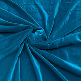 Teal Plain Micro Velvet