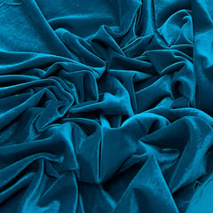 Teal Plain Micro Velvet