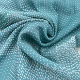 Light Sea Green Dotted Mul Chanderi Printed