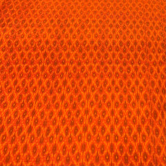 Orange Geometric Pure Raw Silk Ikkat