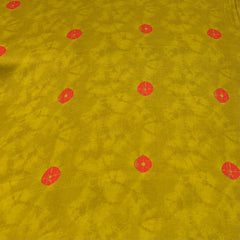Mustard Bandhani Modal Satin Printed