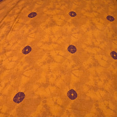 Burnt Orange Bandhani Modal Satin Printed