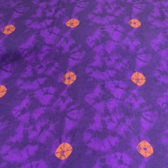 Purple Bandhani Modal Satin Printed