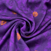 Purple Bandhani Modal Satin Printed