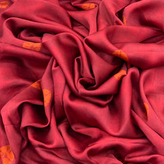 Maroon Bandhani Modal Satin Printed