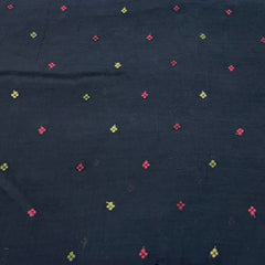 Black Multicolour Butti Mul Chanderi Embroidery