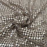 Gold Cut Work & Sequins Tissue Embroidery