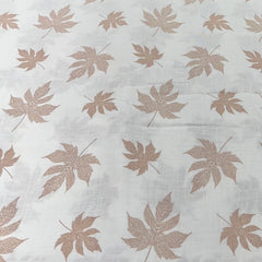 White Leaf Pure 60 Lea Linen Printed