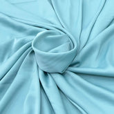 Aqua Green Wrinkle Satin Plain