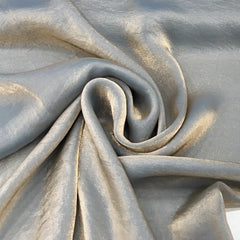 Grey Glass Tissue Organza Plain