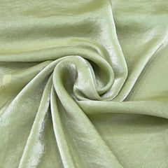 Pista Green Glass Tissue Organza Plain