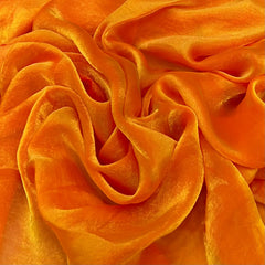 Two Tone Mango Yellow Glass Tissue Organza Plain