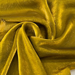 Mustard Yellow Glass Tissue Organza Plain