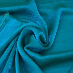 Peacock Green Glass Tissue Organza Plain
