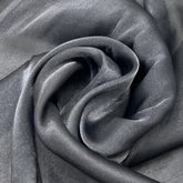 Black Glass Tissue Organza Plain