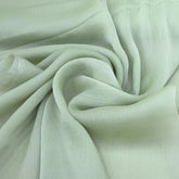 Pista Green Wrinkle Organza Plain