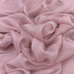 Pink Wrinkle Organza Plain