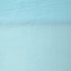 Sea Blue Wrinkle Organza Plain