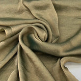 Bottle Green Wrinkle Organza Plain