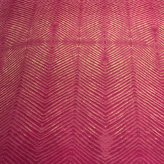 Pink Yellow Wave Chanderi Printed
