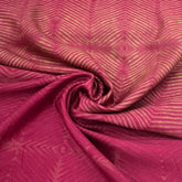 Pink Yellow Wave Chanderi Printed