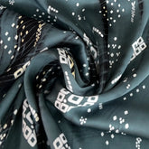 Pastel Green Tie Dye Modal Satin Printed