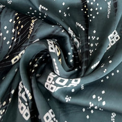 Pastel Green Tie Dye Modal Satin Printed