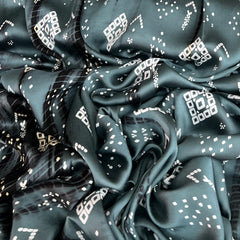 Pastel Green Tie Dye Modal Satin Printed