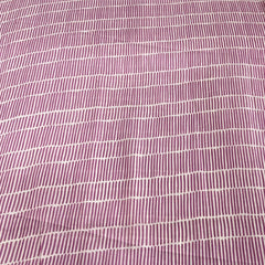 Pink Striped Mul Cotton Printed